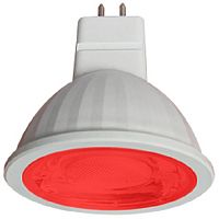 Лампа светодиодная Ecola Color MR16 Софит GU5.3 220В 9Вт Красная 55х108мм картинка 